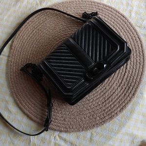 Rebecca Minkoff Chevron Quilted Small Love Crossbody